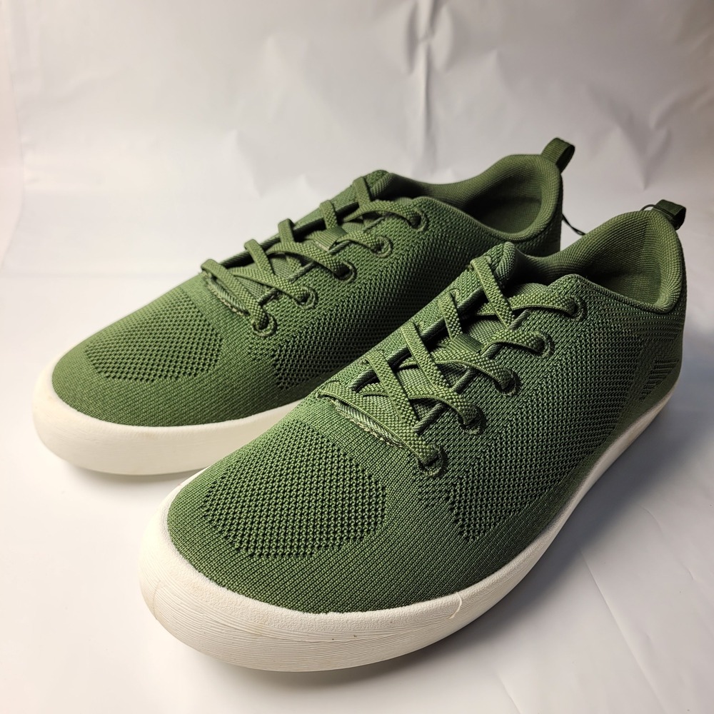 George Knit Sneaker Mens Olive Green Lightweight Lace Up Shoes 11 MNGE25CA137